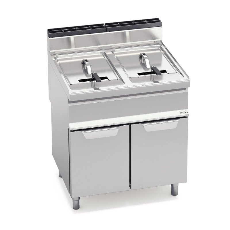 Gas fryer with stove „Berto's“ GL20+20M (20+20 L)