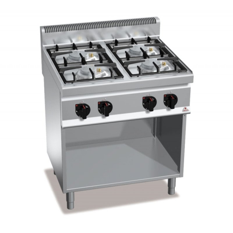 4-burner gas stove with cabinet "Bertos" ECO-POWER G7F4MPW